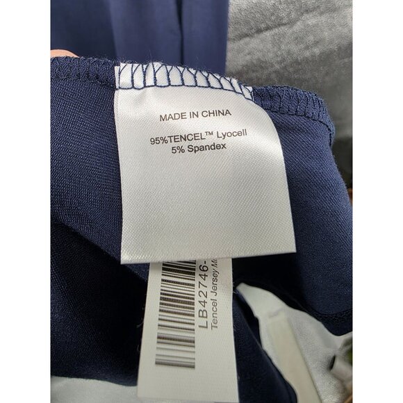 Quince Navy Tencel Jersey Mini Swing Dress Large NWT - Picture 5 of 6